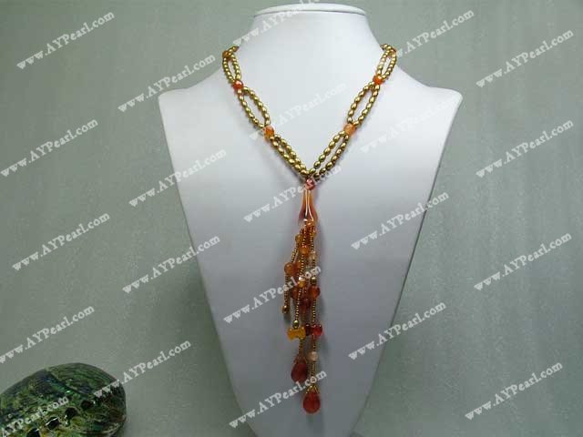 collier de perles d'agate
