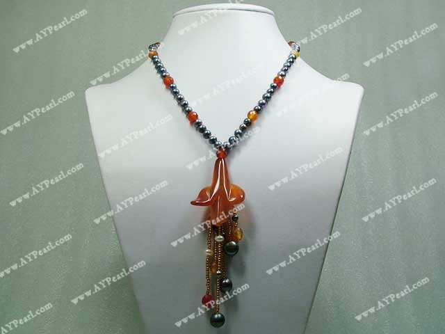 Wholesale Pearl Jewelry-pearl agate necklace