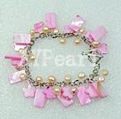 Wholesale dyed pearl shell bracelet