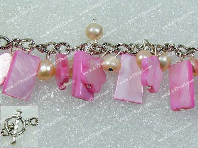 Shell Jewelry Wholesale-dyed pearl shell bracelet