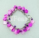Wholesale dyed pearl shell bracelet