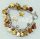 Wholesale dyed pearl shell bracelet