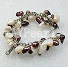 Wholesale dyed pearl shell bracelet