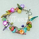 dyed pearl shell bracelet