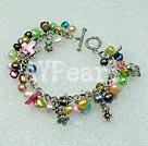 dyed pearl shell bracelet