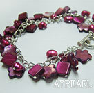 dyed pearl shell bracelet