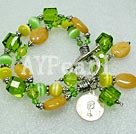 yellow jade crystal bracelet