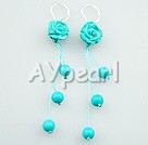 Wholesale ring jewelry-garnet turquoise earrring