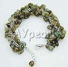 Wholesale Gemstone Bracelet-green rutile quartz bracelet