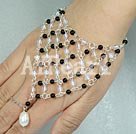 Wholesale Moonstone black agate bracelet