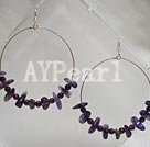 Wholesale earring-amethyst garnet earring