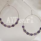 amethyst earring