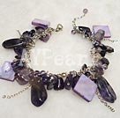 amethyst shell bracelet