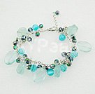 Wholesale blue crystal cat's eye bracelet