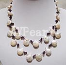 pearl agate necklace