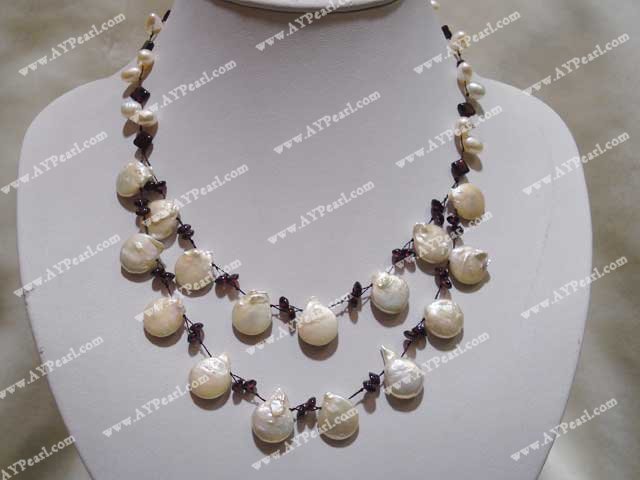 pearl agate necklace