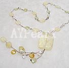 Wholesale lemon crystal necklace