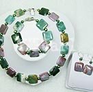 Wholesale Set Jewelry-indian agate pearl set