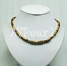 golden coral necklace