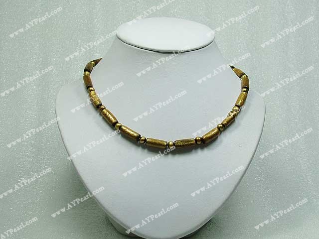 golden coral necklace