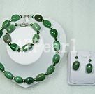 Wholesale Set Jewelry-aventurine pearl set