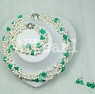 Wholesale Set Jewelry-pearl turquoise set