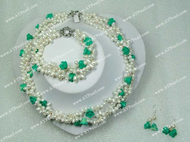pearl turquoise set