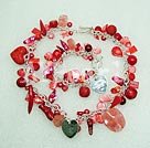Wholesale Set Jewelry-coral crystal shell pearl set