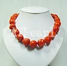 coral bead necklace