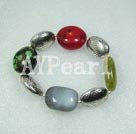 Wholesale turquoise coral agate jade bracelet