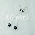 Wholesale black pearl earring