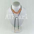 dyed pearl necklace