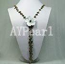 Wholesale unakite shell necklace