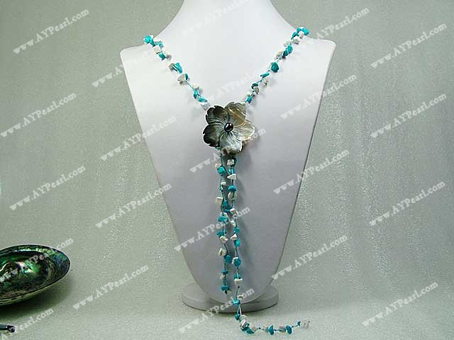 turquoise shell necklace