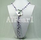 Wholesale amethyst shell necklace