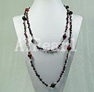 garnet agate necklace