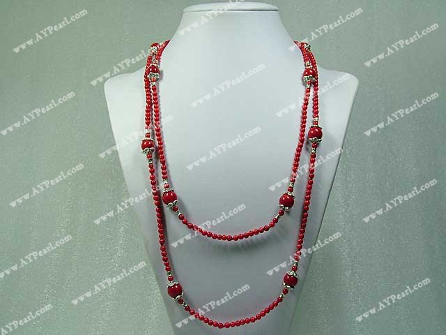 coral necklace