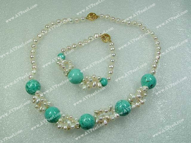 pearl turquoise set