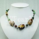 indian agate stone necklace