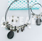 pearl crystal agate necklace