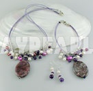 Wholesale Gemstone Jewelry-pearl agate set