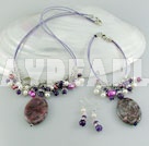 Wholesale pearl agate set