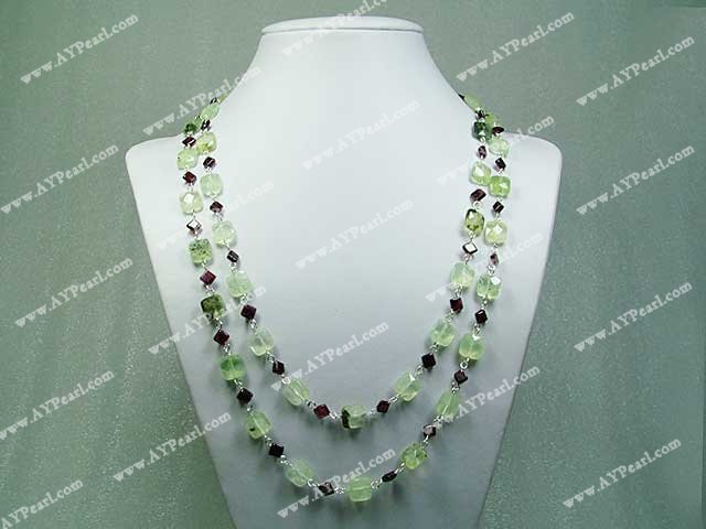 garnet gem necklace