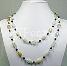 Wholesale aquamarine garnet necklace