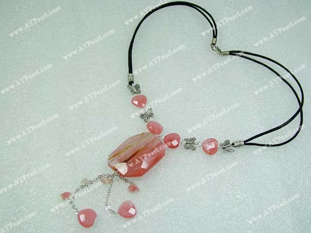 Wholesale Crystal Jewelry-cherry quartz necklace