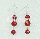 Wholesale earring-red agate earrings