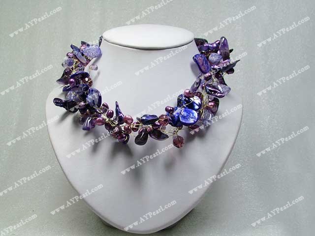 collier en cristal de perle