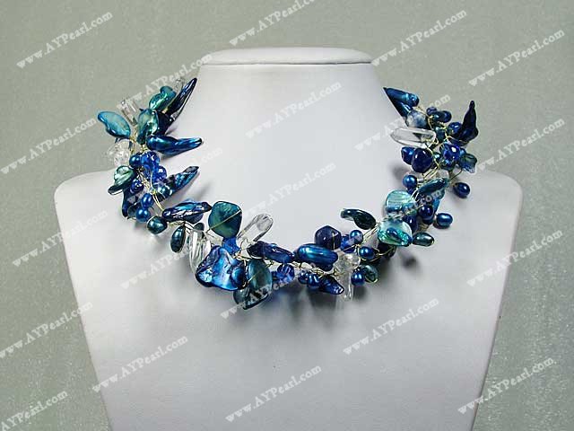 collier en cristal de perle