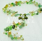 Wholesale Crystal Jewelry-aventurine crystal pearl necklace