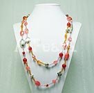 Wholesale cherry quartz agate necklace